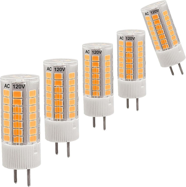 KAKEMONO AC120V GY6.35 LED Bulbs 4W,40W Halogen Equivalent,GY6.35 Bi-Pin Base for Chandeliers Pendant