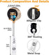 Cute Bling Owl and Moon Badge Reel, Rhinestone Crystal Retractable ID Holder with Alligator Clip for Nurse Doctor
