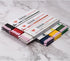 Office 4 All Diamond Peel-Off China Markers, Assorted Pack of 12, Glass, Cellophane, Vinyl, Metal, Skin