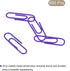 MECCANIXITY 600 Count Small Paper Clips 1.1 Inch, Vinyl Coated Purple Box for Organizing Office Home