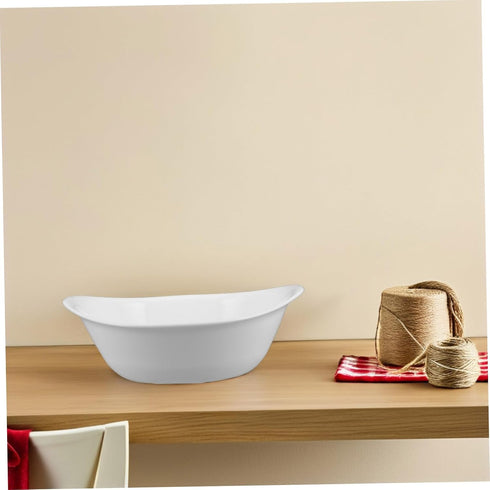 VICASKY Portable Oval Face Wash Basin - Stackable Cleaning Tub for Home and Salon