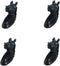 Frolahouse Drawer Knobs, 4 Sets Zinc Alloy Black Handle Horse Head Pull Cupboard