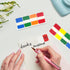 KICNIC Sticky Index Tabs 240 Pcs, 1 Inch Divider Tabs, Self-Adhesive Page Marker Bookmark, 3 Dispensers, 20 Pcs/Color
