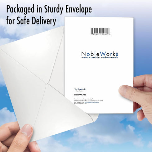 NobleWorks 1 Year Anniversary Recovery Card (5 x 7 Inch) with Envelope - Encouragement Sobriety Milestone Birthday