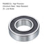 uxcell 4 Pcs 60/22-2RS Deep Groove Ball Bearing, 22mm x 44mm x 12mm High Carbon Chrome Steel Z3