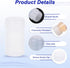PATIKIL 100 Pcs 10ml Reagent Bottles, PE Small Mouth Round Graduated Bottles with Screw Cap