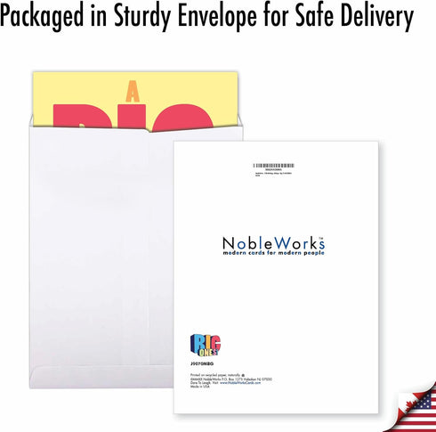 NobleWorks 70th Birthday Greeting Card, Jumbo (8.5 x 11 Inch), Fun Card for Milestone 70 Years Old Birthdays