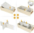 Card Game Storage Kit, Include Storage Box and 16pcs Mesh Zipper Bags, Organizer with Writable Stickers