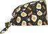 Nurse Scrub Cap Men Women with Buttons - Egg Bacon Leaves Print
