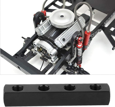 SUS304 Air Hose Manifold Block, 4 Way 1/4 Inch BSPP Thread Inline Manifold Block Splitter