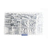 300PCS Non-Insulated Butt Connectors Kit, Tinned Red Copper, 24-10 Gauge Electrical Wire Crimp Terminals