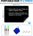 CUHIOY Magnetic Black Dry Erase Board for Fridge 17x11'', Small Kitchen Refrigerator Magnet for Grocery List and To Do