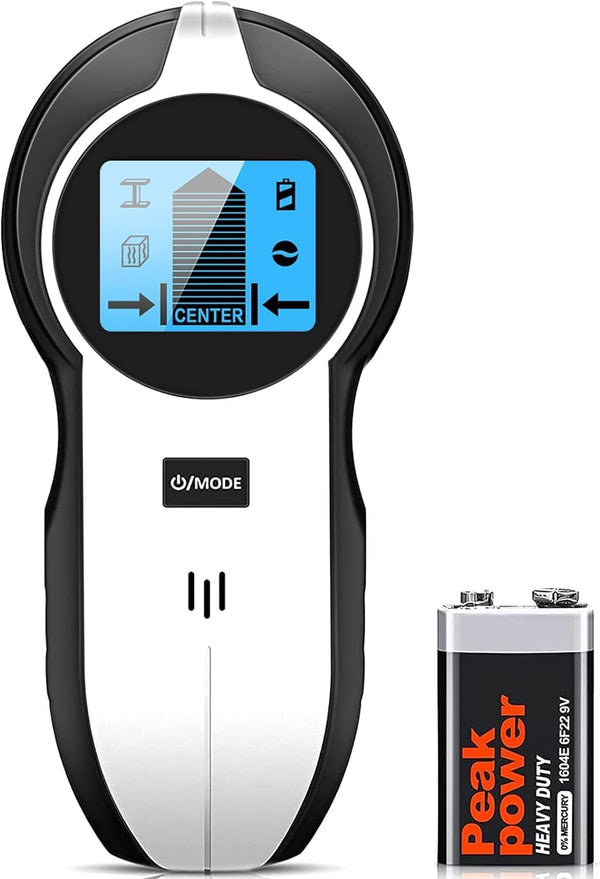 Stud Finder Wall Scanner: 5 in 1 Upgraded Electronic Scanner with Battery for Wood, Metal, AC Wire