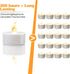 LED Tea Lights, 24 Pack Warm White Flickering Flameless Tea Lights, Battery Operated for Decoration (Last 200H+)