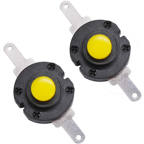 mxuteuk 30pcs Self-Lock Micro Push Button Switch DC 12V 0.5A 2-Pin Latching Mini On/Off Switch (Flat Pin)