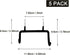 5PCS Pegboard Drill Holder with Double Hooks and Accessories Bag for Power Tools