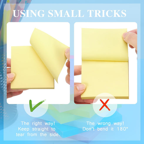 Early Buy Pop Up 3x3 Sticky Notes, Self-Stick Notes, 6 Pads, 6 Pastel Colors, 100 Sheets/Pad