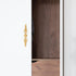 VALICLUD Brass Double Hole Cabinet Pull Handle, Metal Drawer Handle Decorative Dresser Pulls for Kitchen, Wardrobe