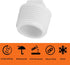 20Pack 1 Inch PVC Male Threaded Pipe End Cap, SCH40 PVC NPT Male Plug for Plumbing Water Line