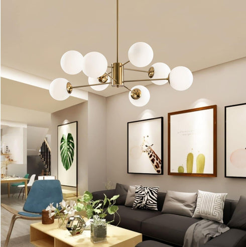 5.9 2.64" BOKT Frosted White Glass Globe Lamp Shade Replacement Milk Glass Ball Lampshade Cover Opal Sphere Shade