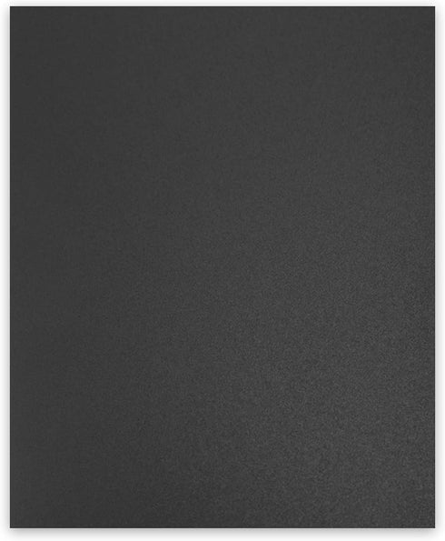 Binditek 200 Pack 12 Mil Polycover, Midweight Binding Covers, Lightly Textured Sand Finish, 8-1/2" x 11", Black