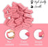 Pink Erasers for Kids, Rubber Eraser, 12 Count, Bulk Erasers for School Supplies, Art, and Office Use