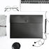 VANRA 5 Pieces A4 Envelopes Folders, Plastic Wallets Document Organizer with Snap Button Closure A4 Letter Size (Black)