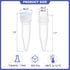 PATIKIL 1.5ml Plastic Cryogenic, 200Pcs Cryogenic Vial Screw Top Frozen Test Tube for Lab Laboratory Science, White Cap