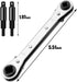Hvac Service Flat Wrench Tools:3/16 to 3/8 5/16'' x 1/4''Air Conditioner Valve Flat Ratchet Wrench with 2 Hexagon Bit Adapter Kit for Air Refrigeration Tools and Equipment Repair Tools Clearance by Btanadi