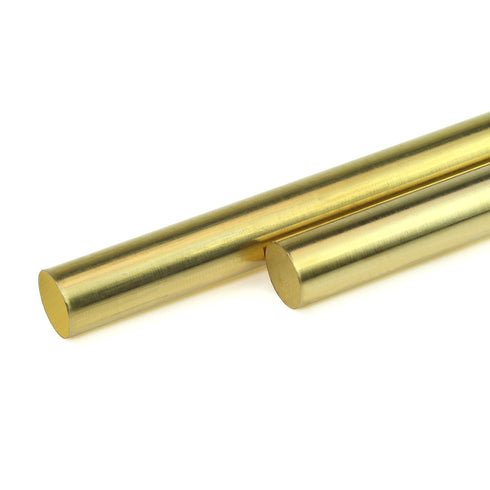 1/4 Inch Brass Round Rod, Favordrory 2PCS Lathe Bar Stock, 1/4 Inch Diameter, 14 Inch Length
