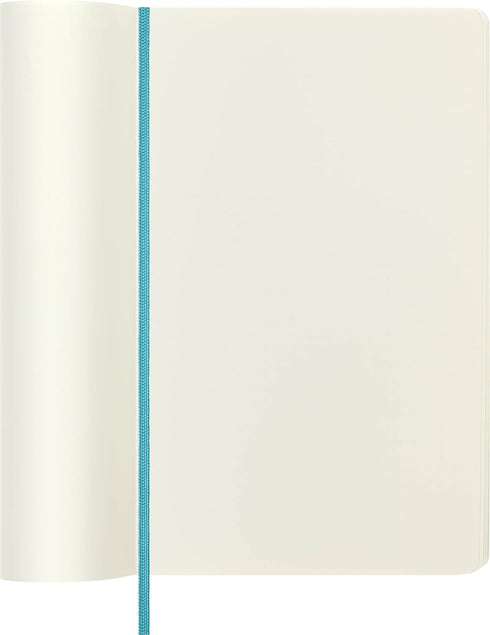 Moleskine Classic Notebook - Soft Cover, Large (5" x 8.25") Plain/Blank, Reef Blue, 192 Pages