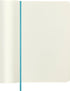 Moleskine Classic Notebook - Soft Cover, Large (5" x 8.25") Plain/Blank, Reef Blue, 192 Pages