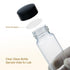 30ML (1oz) Clear Glass Vials, 30ml Borosilicate Glass Empty Vials with Caps, Black Screw Caps, Pack of 20, 27.5x84mm