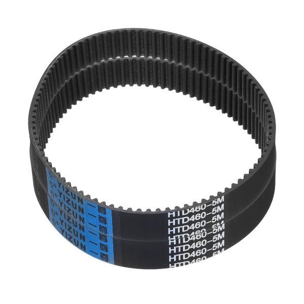 uxcell 2pcs HTD-5M Rubber Timing Belt: 92 Teeth, 460mm Pitch Length x 20mm Width x 3.6mm Height