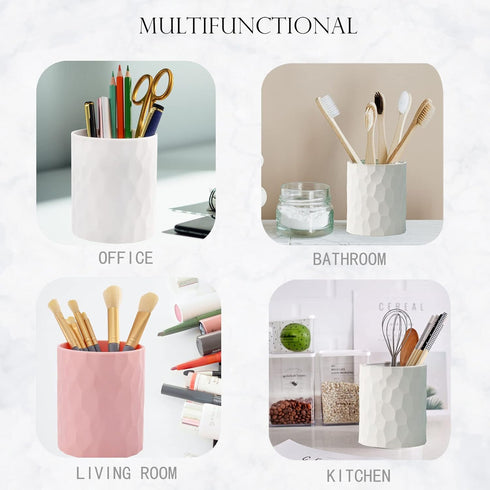 Pen Holder, Nordic Style Silicone Waterproof Pencil Holder for Desk, Minimalist Makeup Organizer for Home, Kids, School