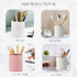 Pen Holder, Nordic Style Silicone Waterproof Pencil Holder for Desk, Simple & Modern Minimalist Makeup Organizer for