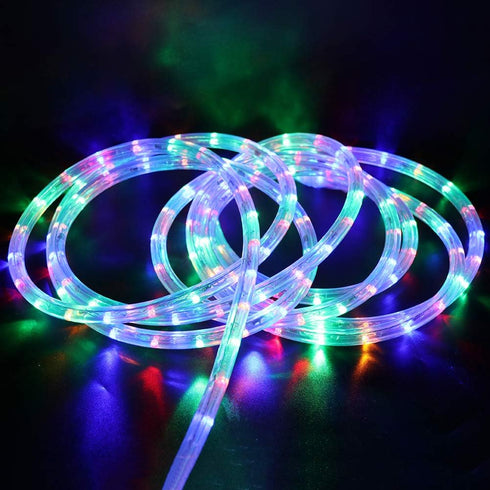 XUNATA Solar String Lights, 23FT 50 LED Outdoor Lighting Rope, Waterproof Copper Wire, 8 Modes for Home Garden Patio