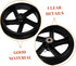 2pcs Unomor Heavy Duty Laundry Cart Wheels Rolling Shopping Cart Wheel Replacement