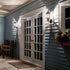 17" 1-Light (17" 6.5" 49255BK Kichler Chesapeake Outdoor Wall Light in Black, Exterior Porch Light, Coastal Wall Sconce