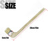 Wooden Handled Hog Bristle Radiator Right Angle Bend Paint Brush, 15" Long, 2" Brush Width (2 Pieces) by QINGSHENG