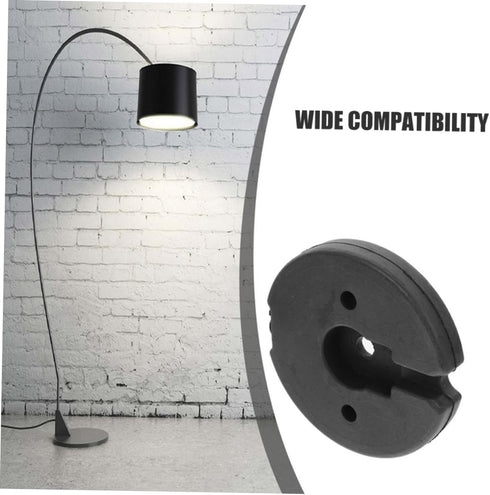 2pcs Weighted Metal Lamp Base - Stylish Support for Floor Lamps
