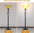Golhom 12" Tawny Alabaster Glass Lamp Shade, Lipless Glass Lamp Dome, Fixture Replacement Globe for Torchiere Floor