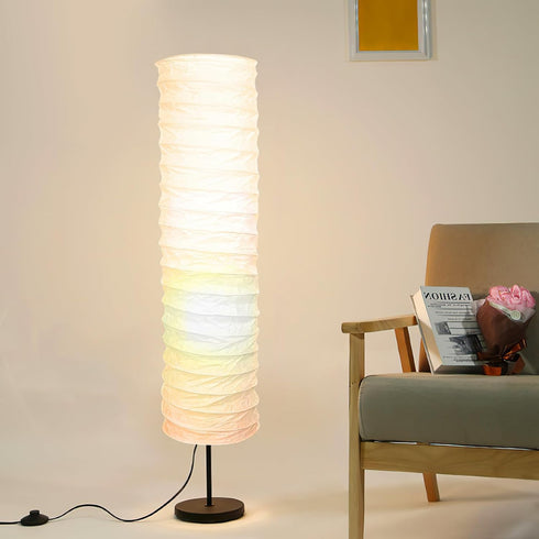 36.22 8.66 Inches, Gatuida Nordic Style Paper Floor Lamp Shade, Tall Lamp Shade Replacement, White, x for Decor