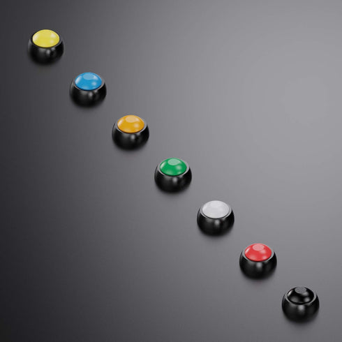 Waterproof Momentary Push Button Switch - 12MM Normal Open Mini Micro Switch ON-Off, 35PCS in 7 Colors
