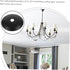 6pcs 50mm SEWACC Pendant Light Canopy Ceiling Plate LED Lamp Cover Hardware for Chandelier and Table Lamp Fixture