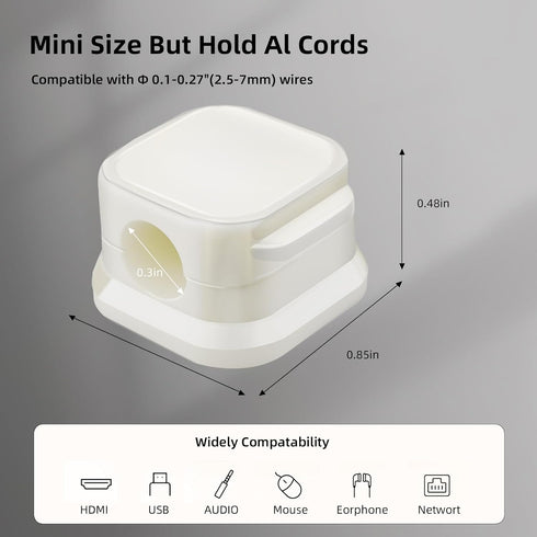 RITPHI 6 Pcs Magnetic Cable Clips, Cable Management, Office Desk Accessories, Cord Organizer, Cable Smooth