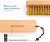 Berry&Bird Brass Brush, Ashwood Premium Brass Wire Brush with Cowhide Lanyard, Heavy Duty Wire Brushes for Cleaning