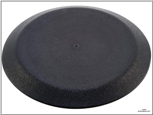 Caplugs Flush Mount Black Plastic Body and Sheet Metal Hole Plug, 0.5 inch, Qty 25