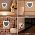 Set 4, 0.5W maxin LED Night Light Lamp with Smart Auto ON/Off Sensor of Plug-in LED Wall Night Light Lamp for Bedroom