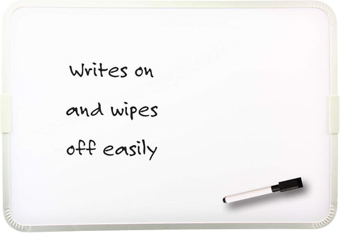 Flipside Products Two-Sided Aluminum Framed Magnetic Dry Erase Board, 9" x 12", Pack of 3